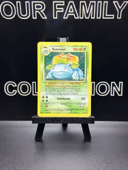 Pokemon TCG Venusaur Holo Rare Card 15/102 Base Set MP - Image 1