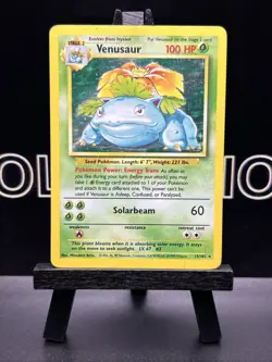 Pokemon TCG Venusaur Holo Rare Card 15/102 Base Set MP - Image 2