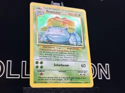 Pokemon TCG Venusaur Holo Rare Card 15/102 Base Set MP - Image 4