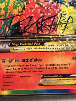 Tekashi 69 Signed Pokemon Card PSA Certified Authentic Autograph TCG - Image 2