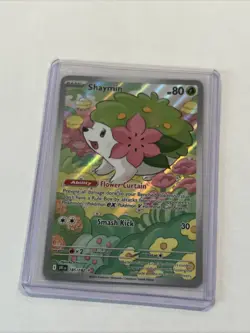 Pokemon TCG Shaymin Holo Card Illustration Rare, 185/182, Destined Rivals Series - Image 3