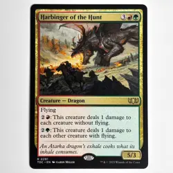 HARBINGER OF THE HUNT MTG TDC - CARTE MAGIC THE GATHERING EN NEUF - Image 1