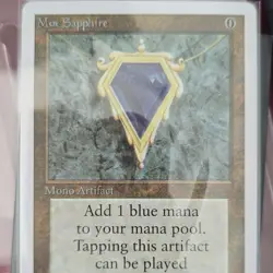 Mox Sapphire Unlimited Edition 1993 Played MTG - Image 1