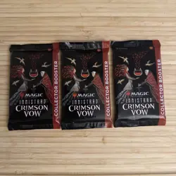 3x Innistrad: Crimson Vow Collector Booster Packs Brand new sealed MTG 630509994601 - Image 1