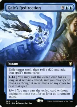 Gale's Redirection - Foil Extended Art CLB NM MTG - Image 1