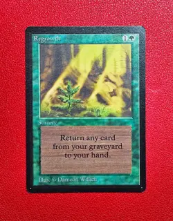 Regrowth Beta NM Green Uncommon MAGIC THE GATHERING MTG - Near Mint - Image 1