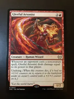 Gleeful Arsonist Commander: Duskmourn: House of Horror Regular - Image 1