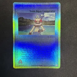 Pokemon Team Aqua Conspirator 77/95 Reverse Holo LP+/NM - Image 1