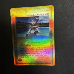 Pokemon Team Aqua Conspirator 77/95 Reverse Holo LP+/NM - Image 3