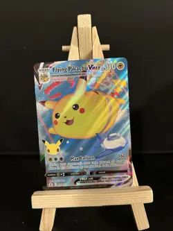 Pokemon TCG Flying Pikachu VMAX 007/025 Celebrations Ultra Rare Holo English - Image 1