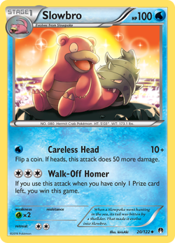 Slowbro 20/122 UC BREAKpoint Pokemon NM/M - Image 1