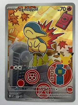 Pokemon TCG Cyndaquil 047 Black Star Promo First Partners Collection Series 2 NM - Image 1
