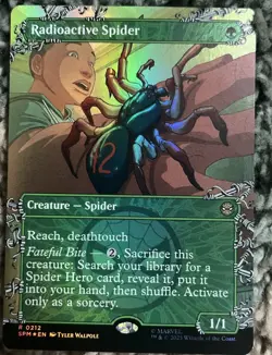 Radioactive Spider (Borderless Foil) Rare MTG Spider-Man - Image 2