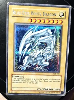 2002 Blue Eyes White Dragon DDS-001 UNLIMITED TCG Card Gameboy Color Promo - Image 1