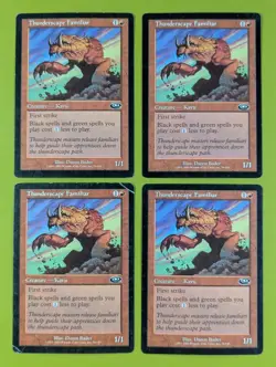 Thunderscape Familiar x4 Planeshift 4x Playset Magic the Gathering MTG - Image 1