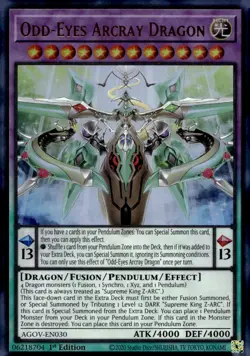 Yu-Gi-Oh! Odd-Eyes Arcray Dragon 1st Ed. AGOV-EN030 Ultra Rare NM/LP x1 - Image 1