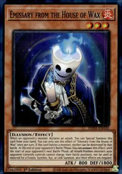 Yu-Gi-Oh! Emissary from the House of Wax 1st Ed. PHNI-EN030 Super Rare NM/LP x1 - Image 1