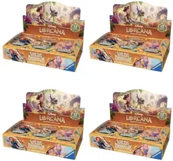 Disney Lorcana TCG Wilds Unknown Booster Box CASE (4 Boxes) Factory Sealed - Image 1
