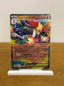Mega Delphox ex 008/084 Pitch Black English Unreleased Pokemon Card NM/M - Image 1