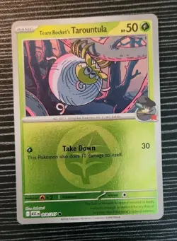 Pokemon- Team Rocket's Tarountula 018/217- Reverse Holo Card- Ascended Heroes - Image 1