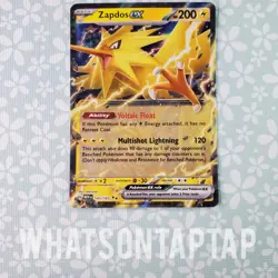 Pokemon Card Zapdos Ex 145/165 Ultra Rare Scarlet Violet Pokemon 151 Singles LP - Image 1
