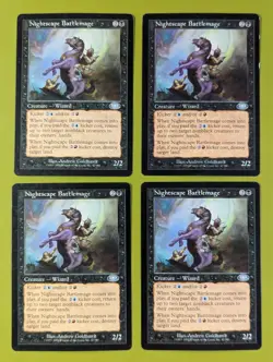 Nightscape Battlemage x4 Planeshift 4x Playset Magic the Gathering MTG - Image 1