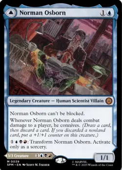 Norman Osborn 39 Mythic Marvel's Spider-Man Magic: The Gathering Near Mint - Image 1