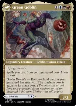 Norman Osborn 39 Mythic Marvel's Spider-Man Magic: The Gathering Near Mint - Image 2