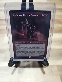 MTG Streets Of New Capenna 1x Showcase Foil Urabrask, Heretic Praetor EX/NM - Image 1