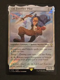 Cid, Freeflier Pilot (Surge Foil) Commander: Final Fantasy Foil - Image 1