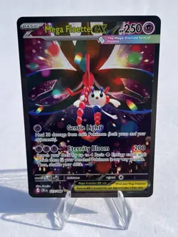 Mega Floette ex 117/086 ME04 Chaos Rising Secret Rare Holo Pokemon Card NM - Image 1