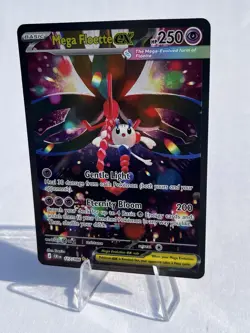 Mega Floette ex 117/086 ME04 Chaos Rising Secret Rare Holo Pokemon Card NM - Image 2