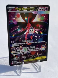 Mega Floette ex 117/086 ME04 Chaos Rising Secret Rare Holo Pokemon Card NM - Image 3