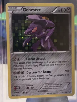 Pokemon TCG Genesect XY Black Star Promos XY196 Holo Promo LP - Image 1