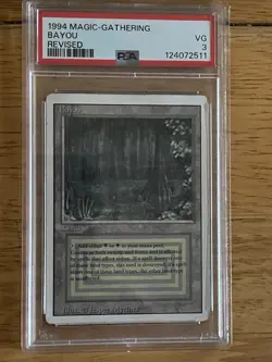 MTG Bayou Revised Edition Regular Very Good Condition (Grade 3) - Image 1