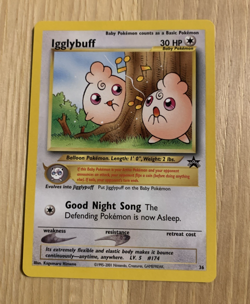 Pokemon - Igglybuff Black Star Promo # 36 NM - Image 1