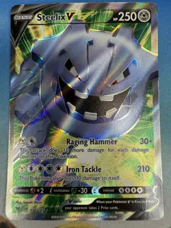 Steelix V 176/185 Vivid Voltage Full Art Ultra Rare Pokemon Card - Image 1
