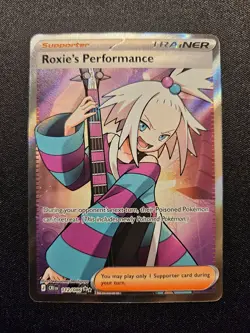 Pokemon TCG Roxie's Performance 112/086 Chaos Rising Full Art Holo NM - Image 1