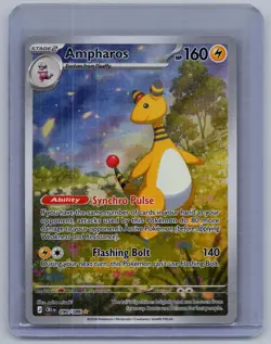 Ampharos 090/086 Holo Illustration Rare Chaos Rising Pokemon Holo Near Mint - Image 1