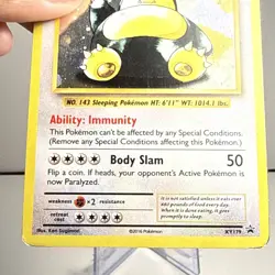 1x Snorlax - XY179 - Black Star Promos Heavily Played Pokemon XY - Black Star Pr - Image 5