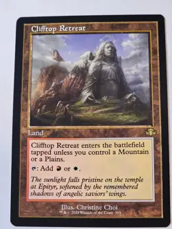 MTG - Clifftop Retreat Retro Frame - Dominaria Remastered - Image 1