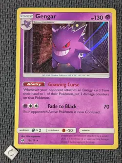 Gengar 38/111 - Crimson Invasion Holo Rare Pokemon TCG MP - Image 1