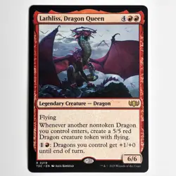 LATHLISS, DRAGON QUEEN MTG TDC - CARTE MAGIC THE GATHERING EN NEUF - Image 1