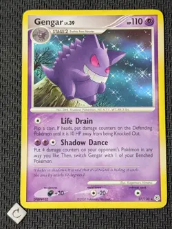 Gengar 27/130 - Diamond and Pearl Base Non-Holo Rare Pokemon TCG LP - Image 1