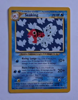 Pokemon - Seaking - Neo Revelation 37/64 - Uncommon - NM - Image 1