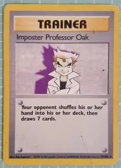 Imposter Professor Oak 73/102 Rare: 1999-2000 Base Set Pokemon Trading Card Game - Image 1