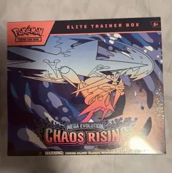 Pokemon TCG Elite Trainer Box Kit Mega Evolution Chaos Rising, Age 6+ - Image 1