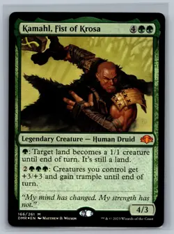 Magic MTG Dominaria Remastered Kamahl, Fist of Krosa #166/261 Foil TCG CCG - Image 1