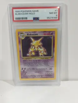 Alakazam Holofoil PSA 8 NM/MT 1999 Pokemon Game #1/102 - Image 1