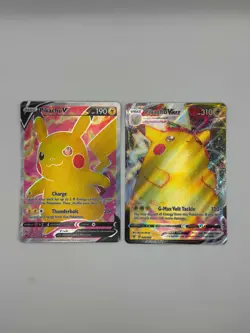 2020 Pokemon SW&SH Vivid Voltage 2 Card Lot Pikachu V & VMAX - Near Mint - Image 1